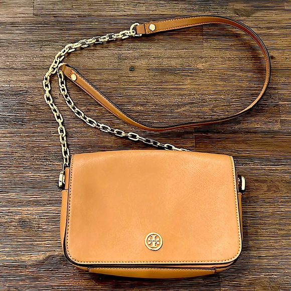 Tory Burch Handbags - Tory Burch Brown Leather Shoulder Bag